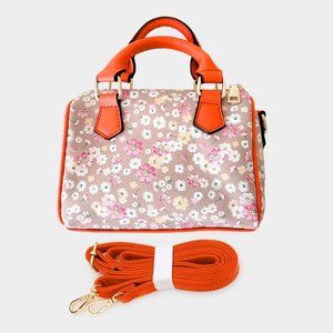 Ditsy Floral  Patterned Tote / Crossbody Bag